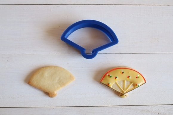 扇子クッキー型・アイシングクッキー